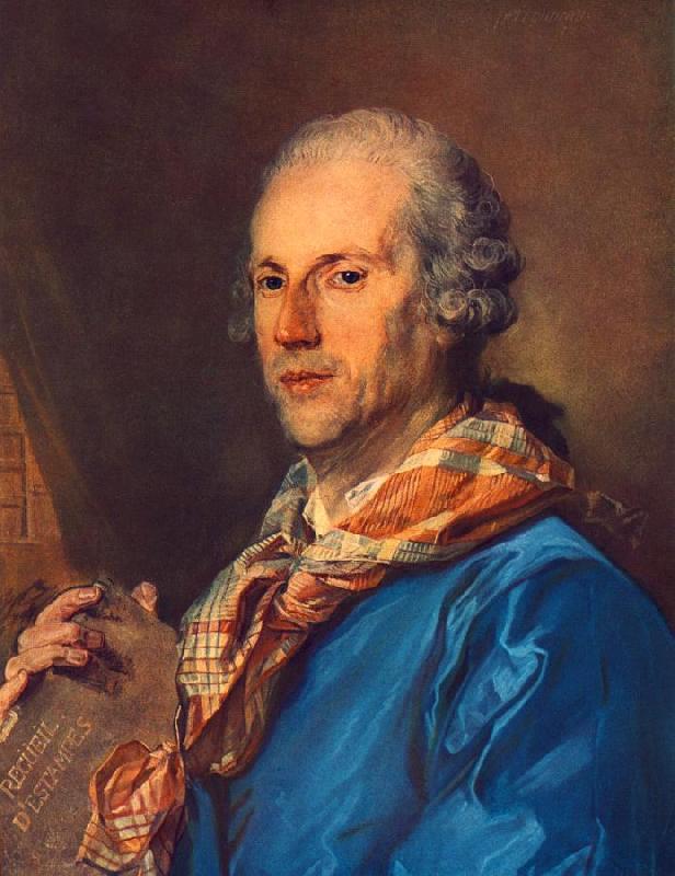 PERRONNEAU, Jean-Baptiste Portrait of Charles le Normant du Coudray af oil painting picture
